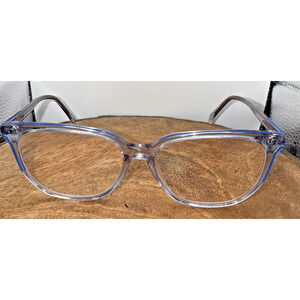 Zenni Optical‎ Clear Blue Eyeglass Frames 662916 Mist 53-14-136